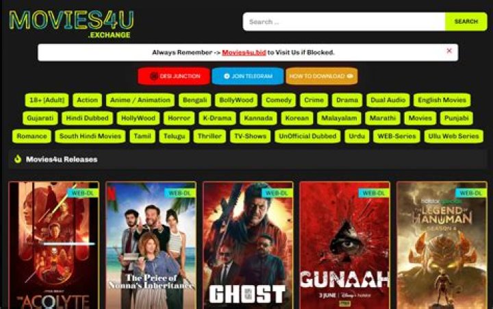 Explore the Movies4u Website Hindi Dubbed: Your Gateway to Entertainment
